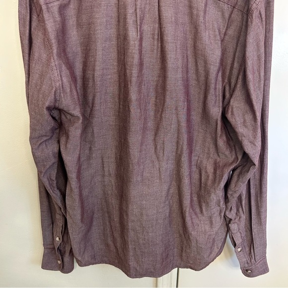 Marine Layer Purple Button-Down Long Sleeve Shirt Men’s Medium – Collared Casual - Picture 10 of 10